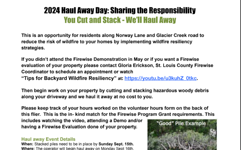 Norway Lane/Glacier Creek Rd Haulaway Event 2024